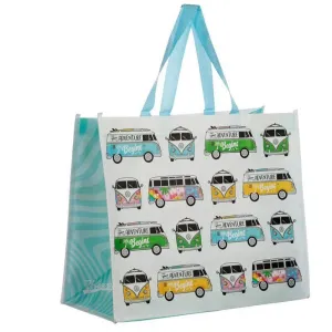 Volkswagen VW T1 Camper Bus Design Reusable Shopping Bag - Summer Love Surf