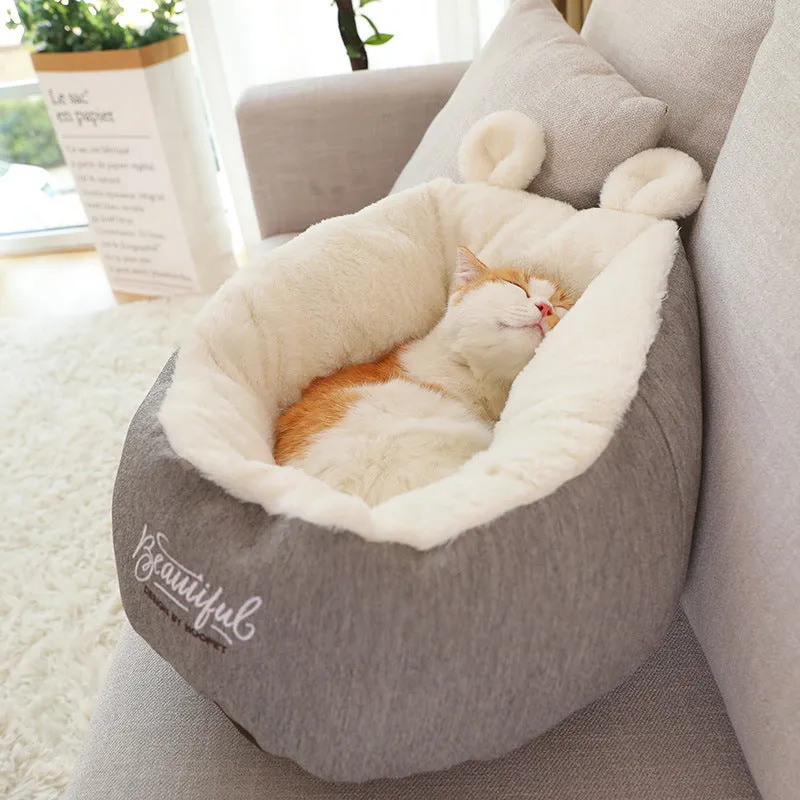 Warming Soft Pet Sleeping Bag Cushion Puppy Kennel