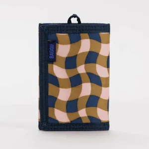 Wavy Gingham Peach Wallet