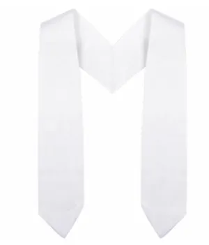 White Preschool / Kindergarten Graduation Stole