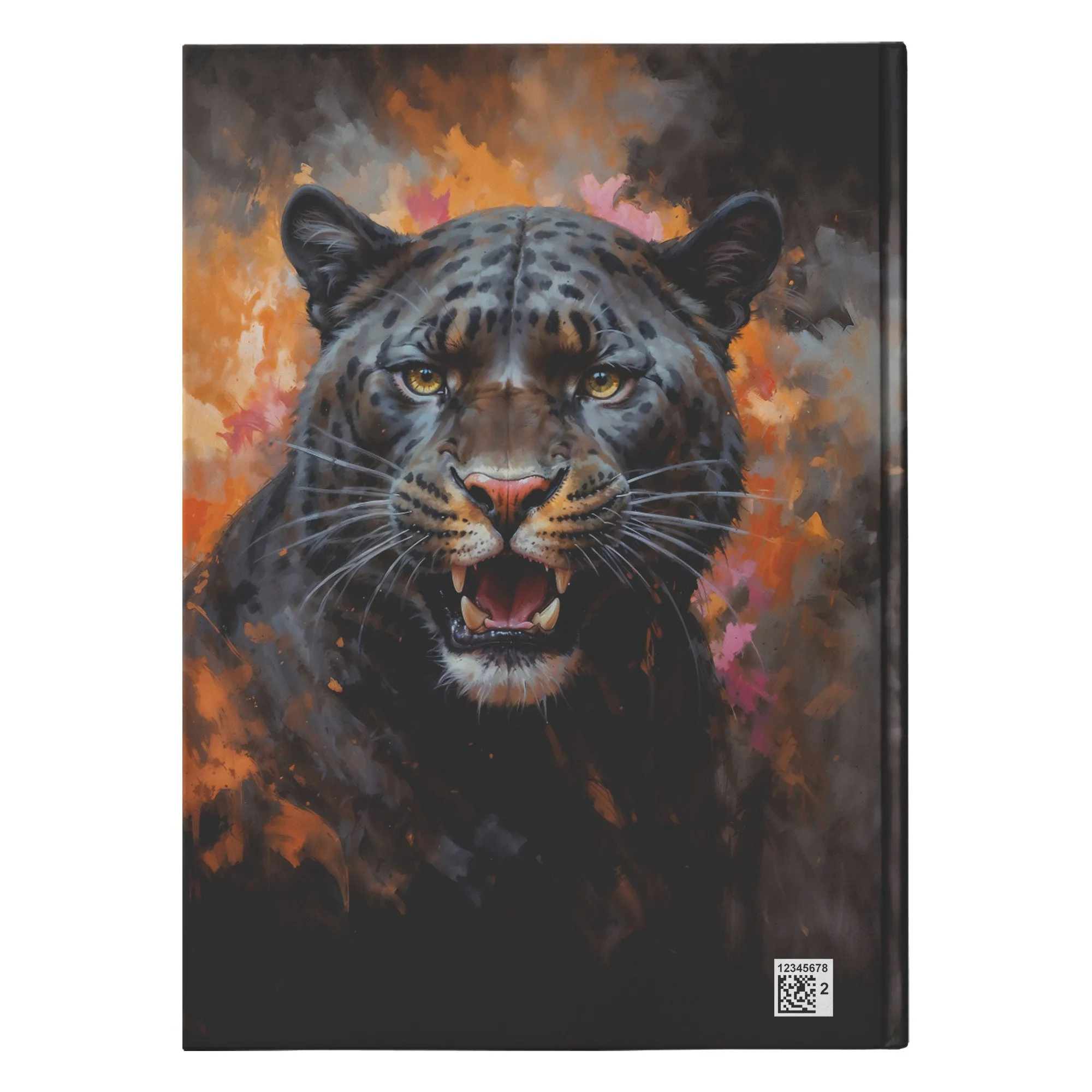 Wild Panther Hardcover Journal: Stunning Oil Painting Design, A4,A5