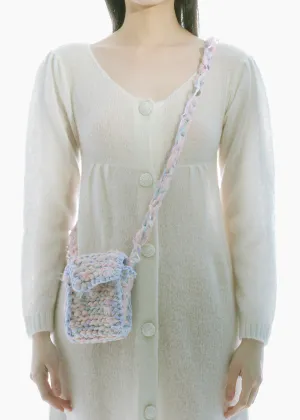 WOOL CROCHET CROSSBODY BAG