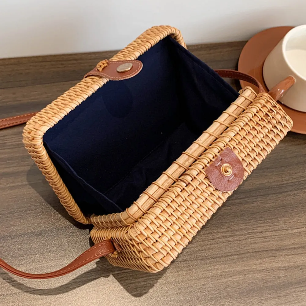 Woven Handbag Organizer Ladies Shopping Travel