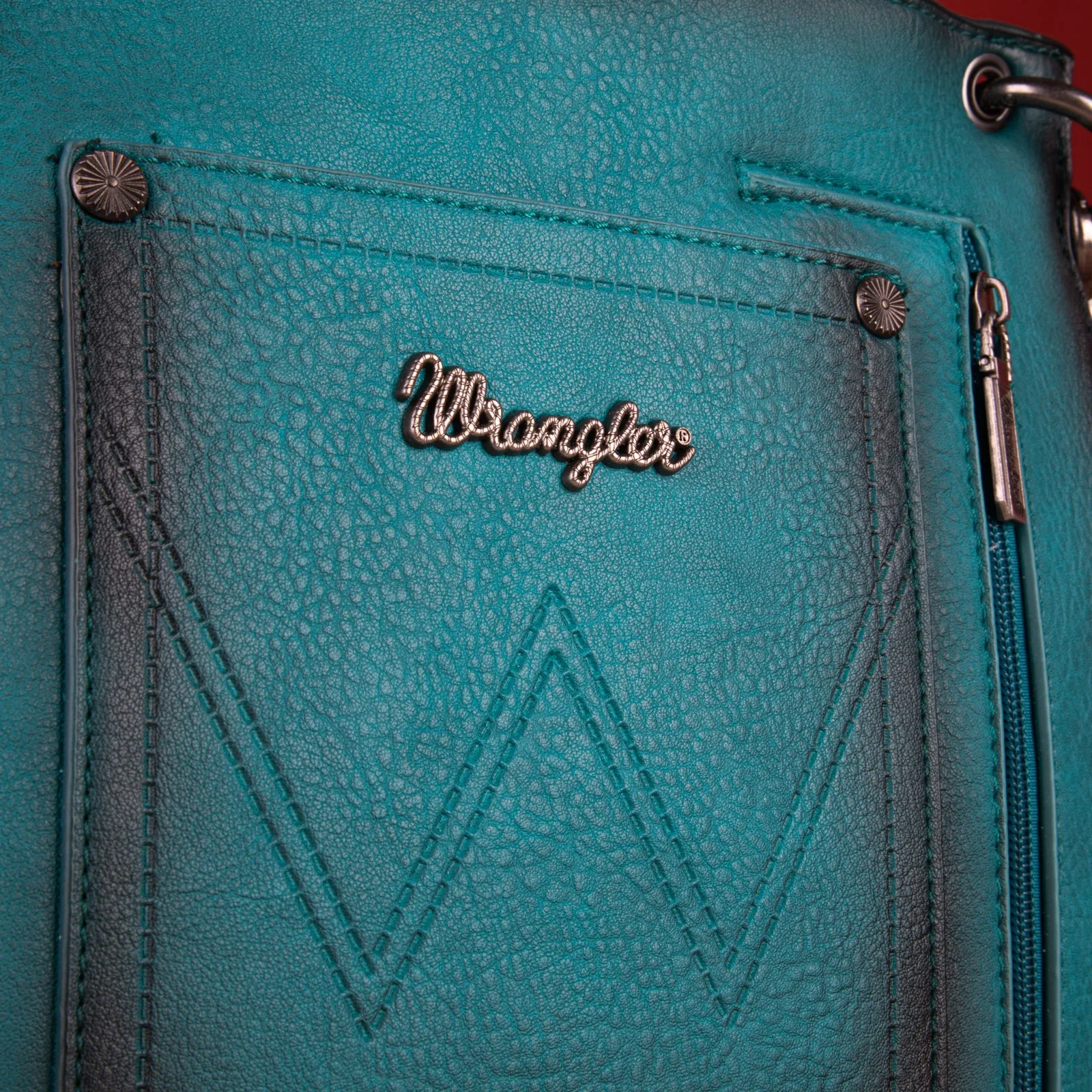 Wrangler Rivets Fringe Concealed Carry Crossbody Bag